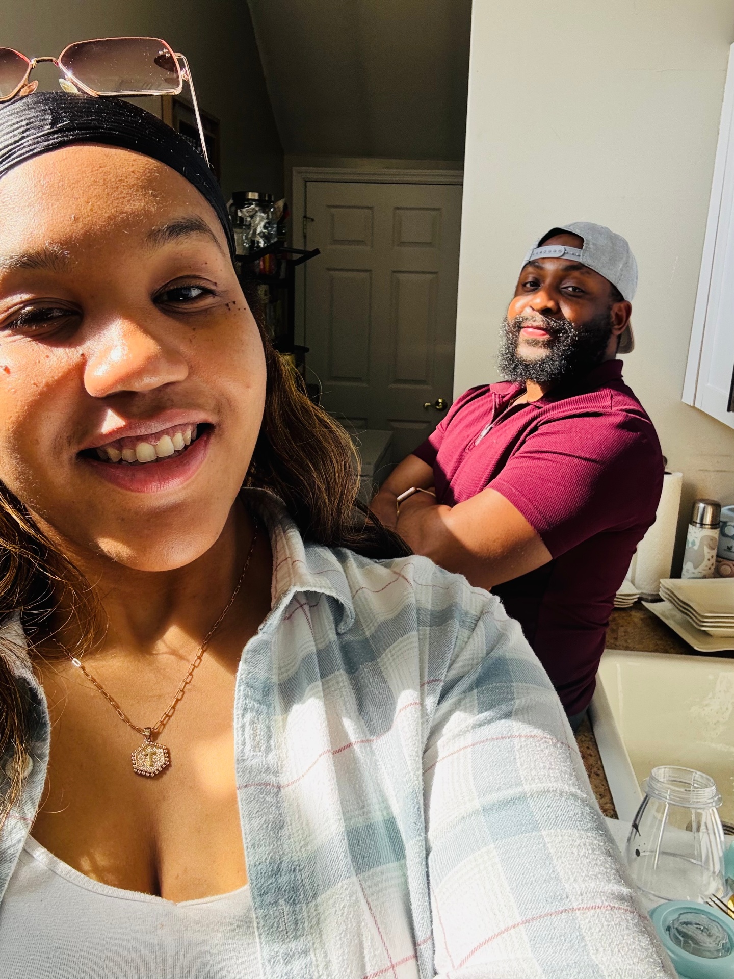 Tracey and Kevin at home